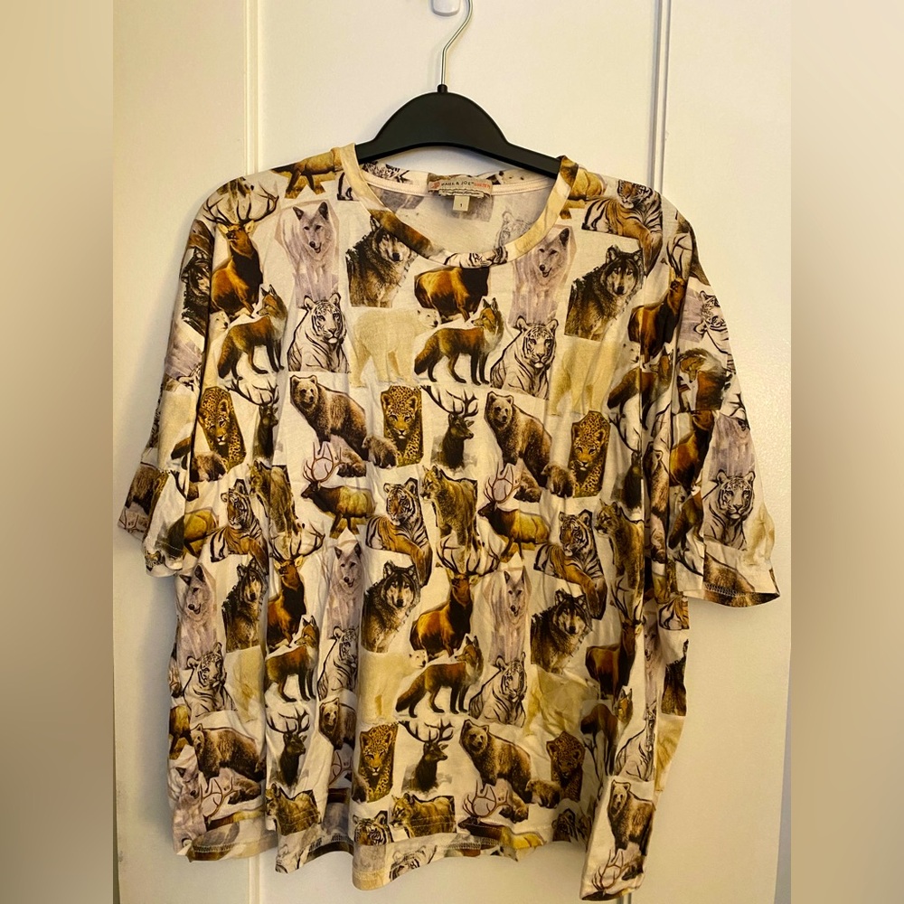 Paul & Joe animal print t shirt size s